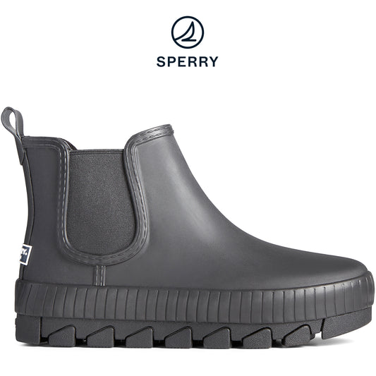 Sperry Women's Torrent Chelsea Rain Boot - Black (STS86828)