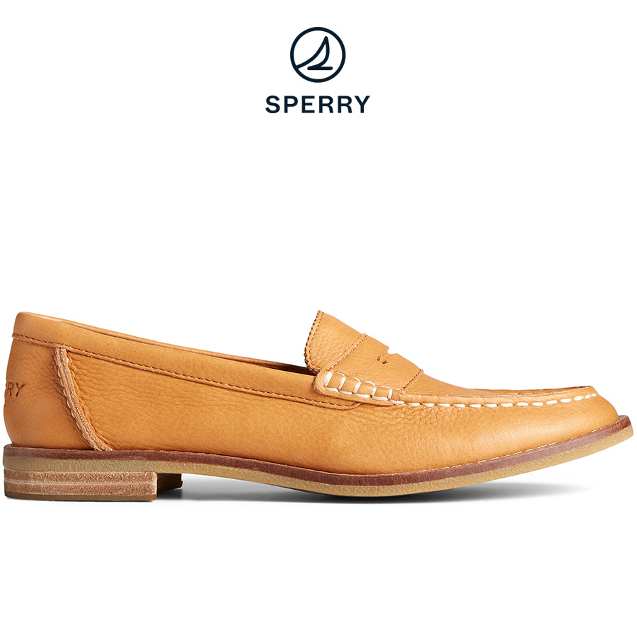Sperry Women's Seaport Penny Leather Loafer Tan (STS86930)