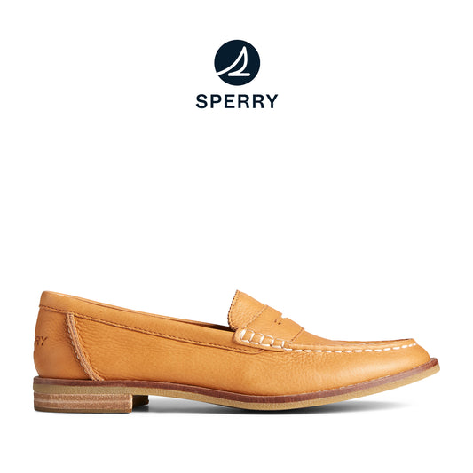 Sperry Women's Seaport Penny Leather Casual Loafers - Tan (L139339540)