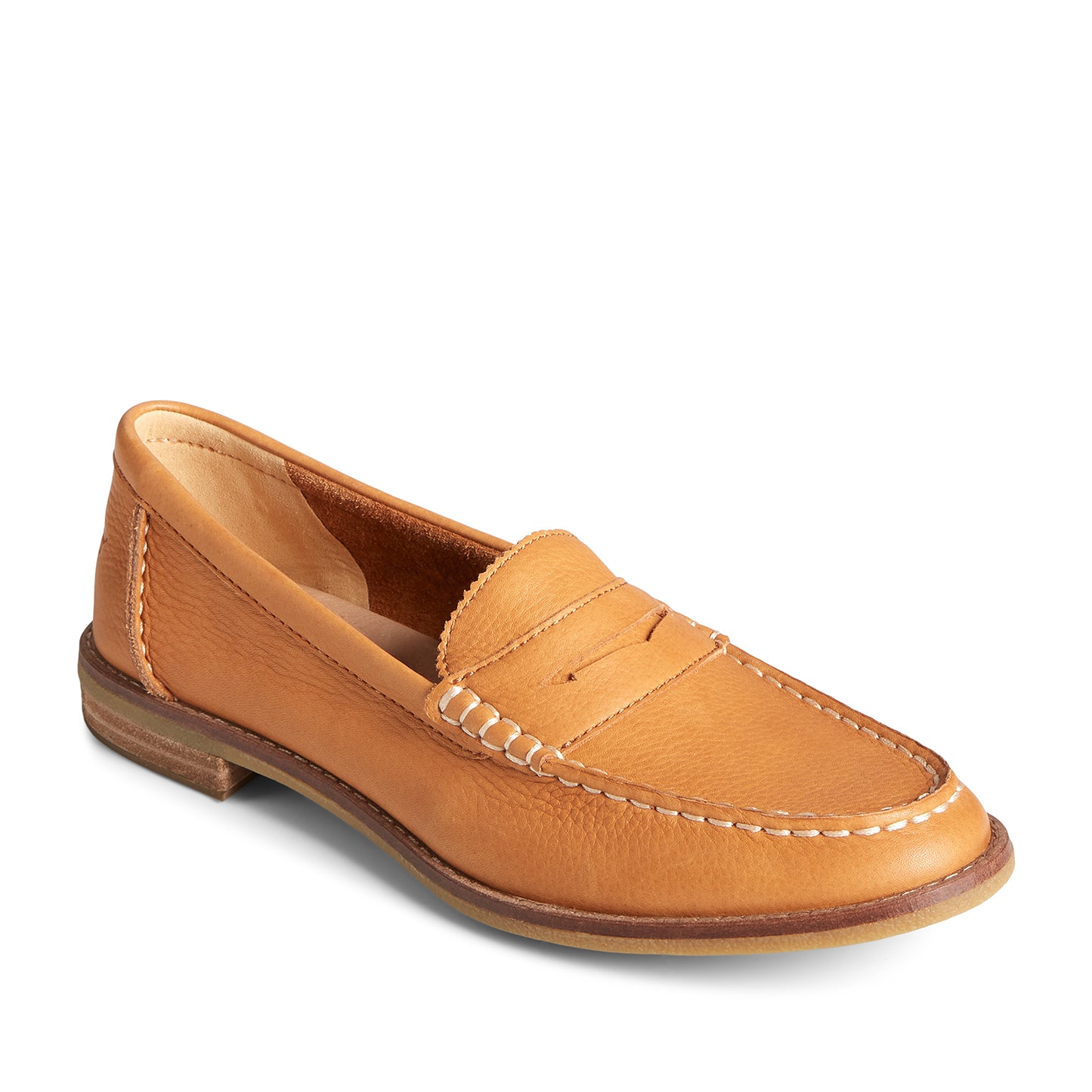 Sperry Women's Seaport Penny Leather Casual Loafers - Tan (L139339540)