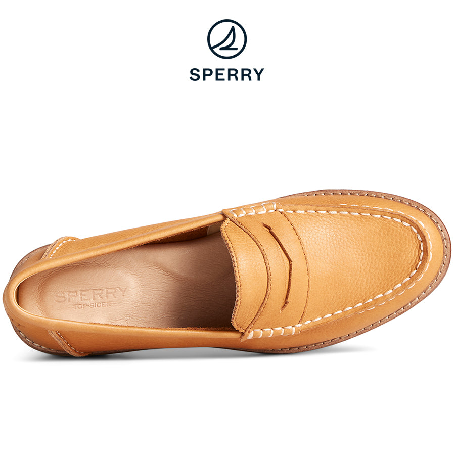 Sperry Women's Seaport Penny Leather Loafer Tan (STS86930)