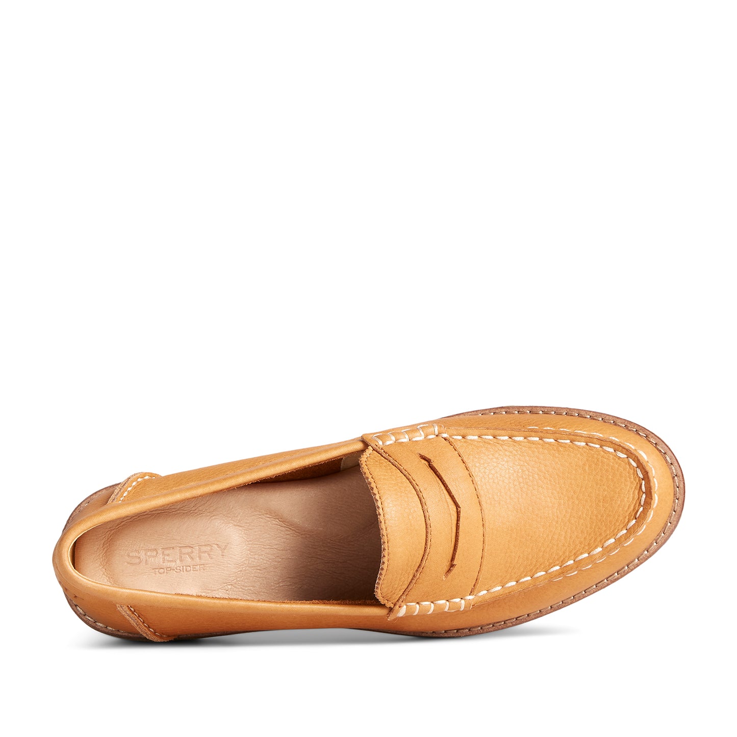 Sperry Women's Seaport Penny Leather Casual Loafers - Tan (L139339540)