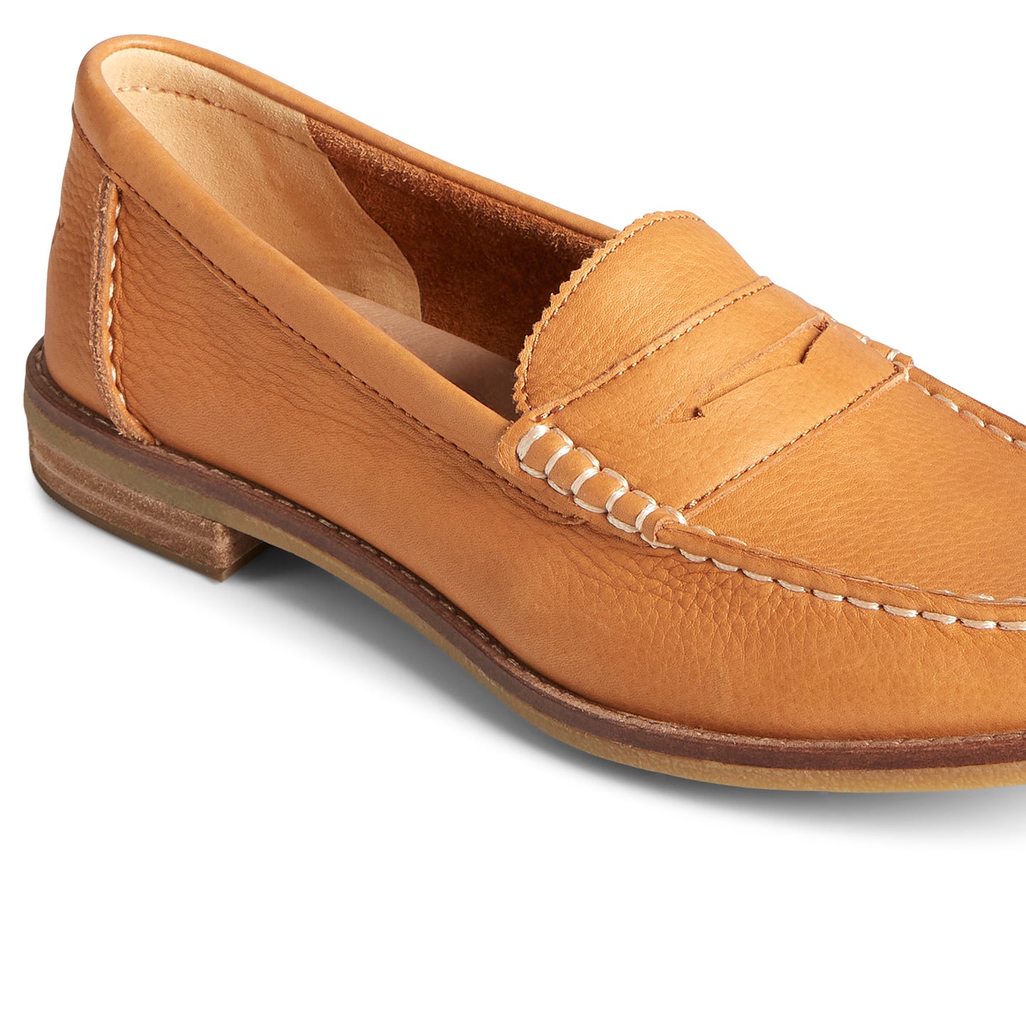 Sperry Women's Seaport Penny Leather Casual Loafers - Tan (L139339540)