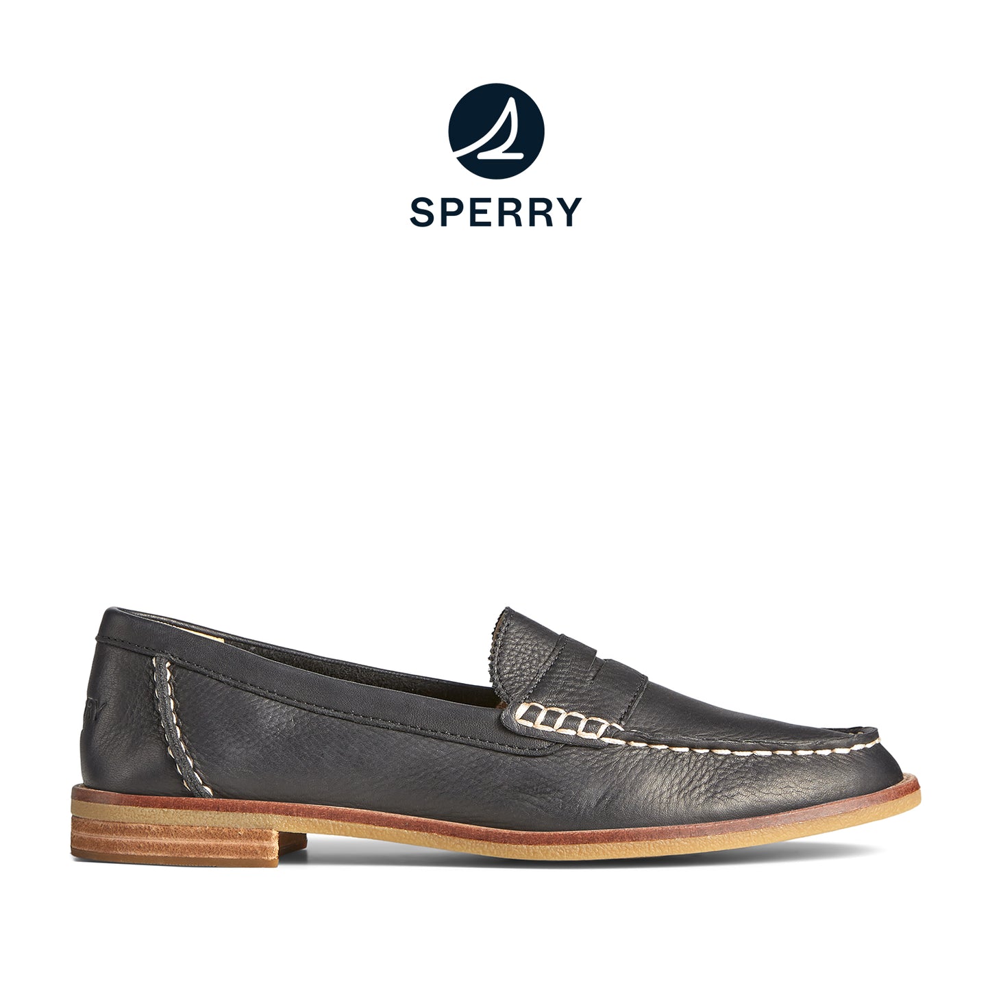 Sperry Women's Seaport Penny Leather Casual Loafers - Black (L139339570)