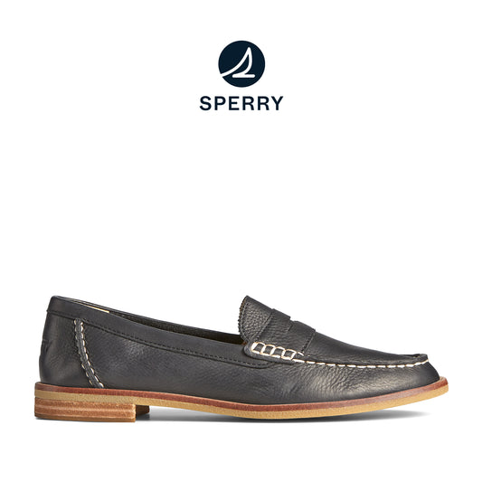 Sperry Women's Seaport Penny Leather Casual Loafers - Black (L139339570)