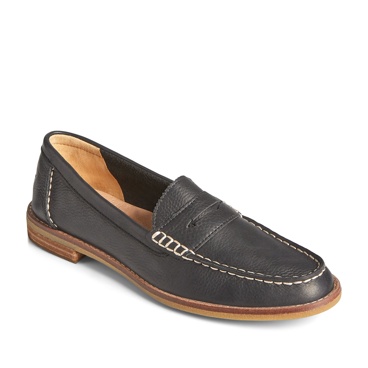 Sperry Women's Seaport Penny Leather Casual Loafers - Black (L139339570)