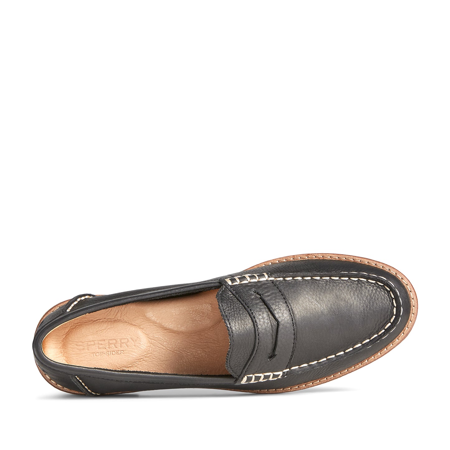 Sperry Women's Seaport Penny Leather Casual Loafers - Black (L139339570)