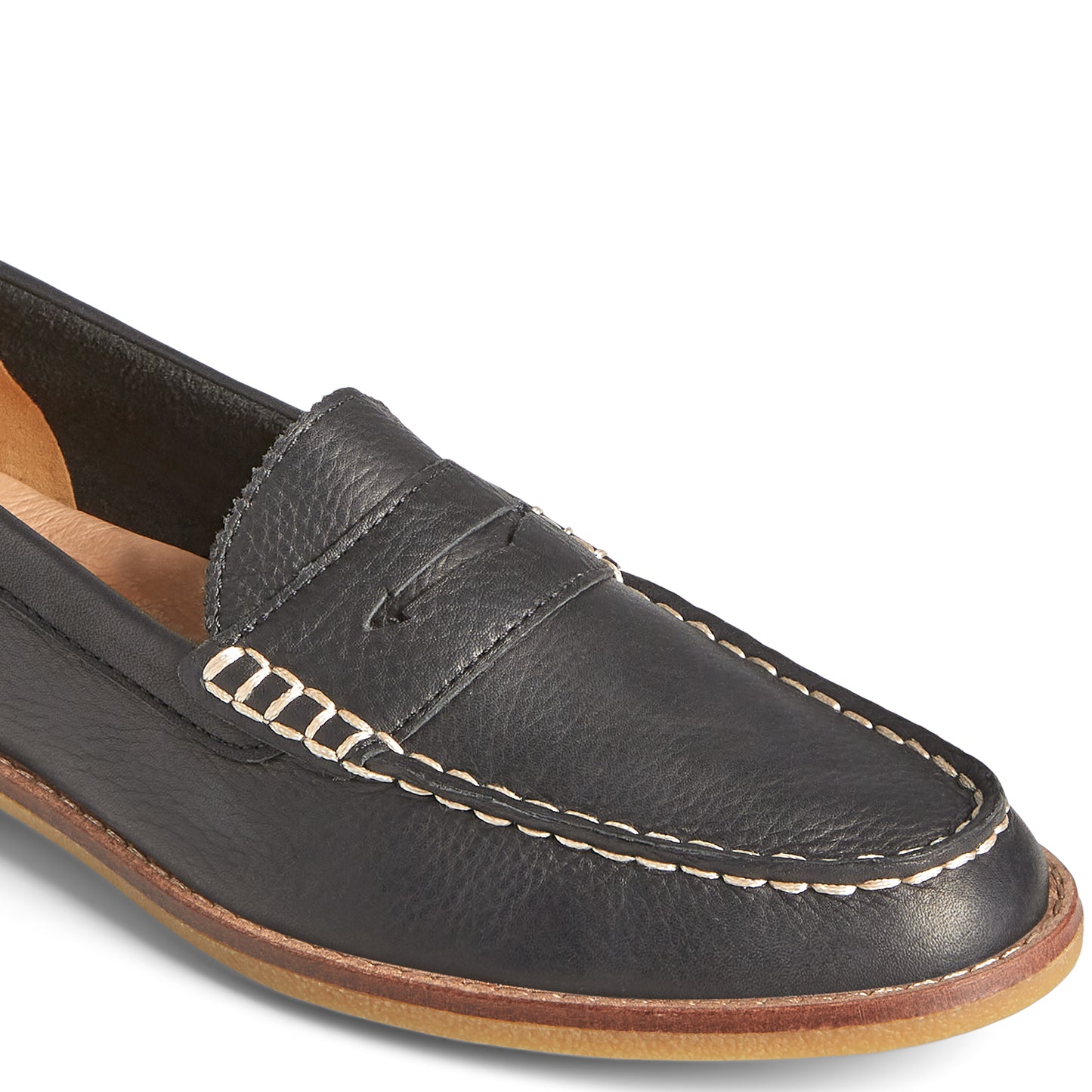 Sperry Women's Seaport Penny Leather Casual Loafers - Black (L139339570)