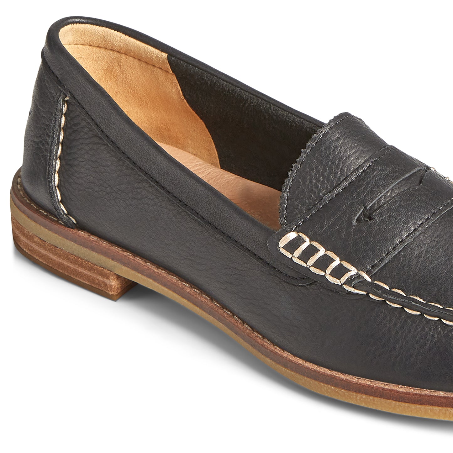 Sperry Women's Seaport Penny Leather Casual Loafers - Black (L139339570)