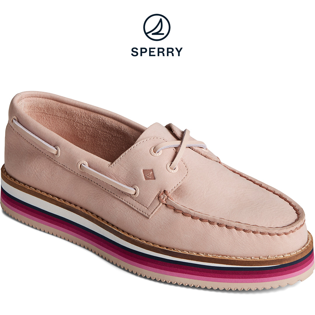 Sperry Women's Authentic Original Stacked Boat Shoe - Rose (STS87118)