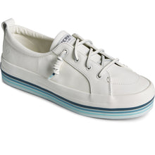 Load image into Gallery viewer, Sperry Women&#39;s Crest Vibe Platform Stripe Sneaker - White (STS87183)
