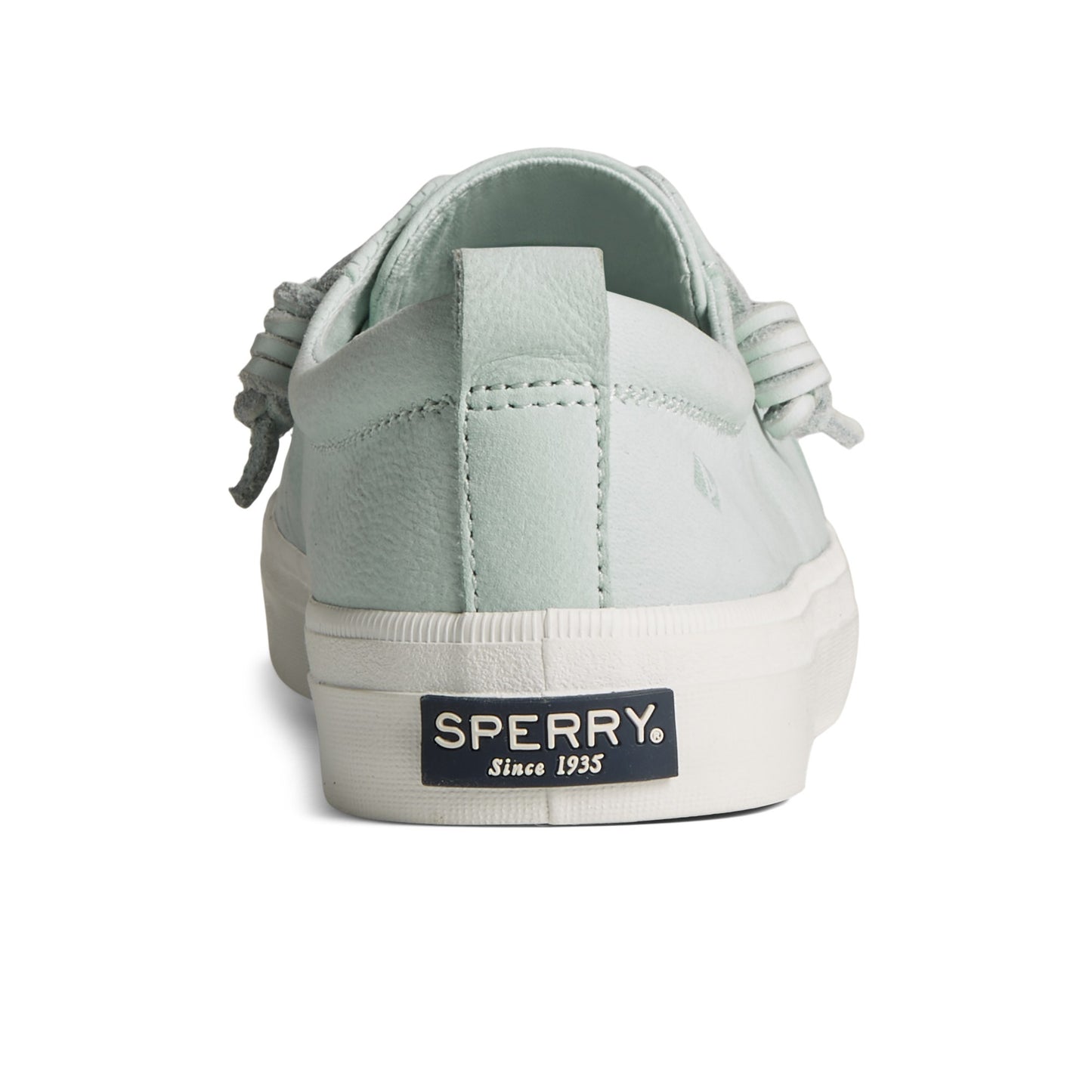 Sperry Women's Crest Vibe Tumbled Leather Sneaker - Blue Glass (STS87193)