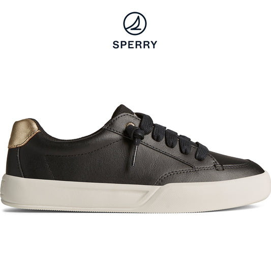 Sperry Women's Breaker Plushtep Sneaker - Black (STS87268)