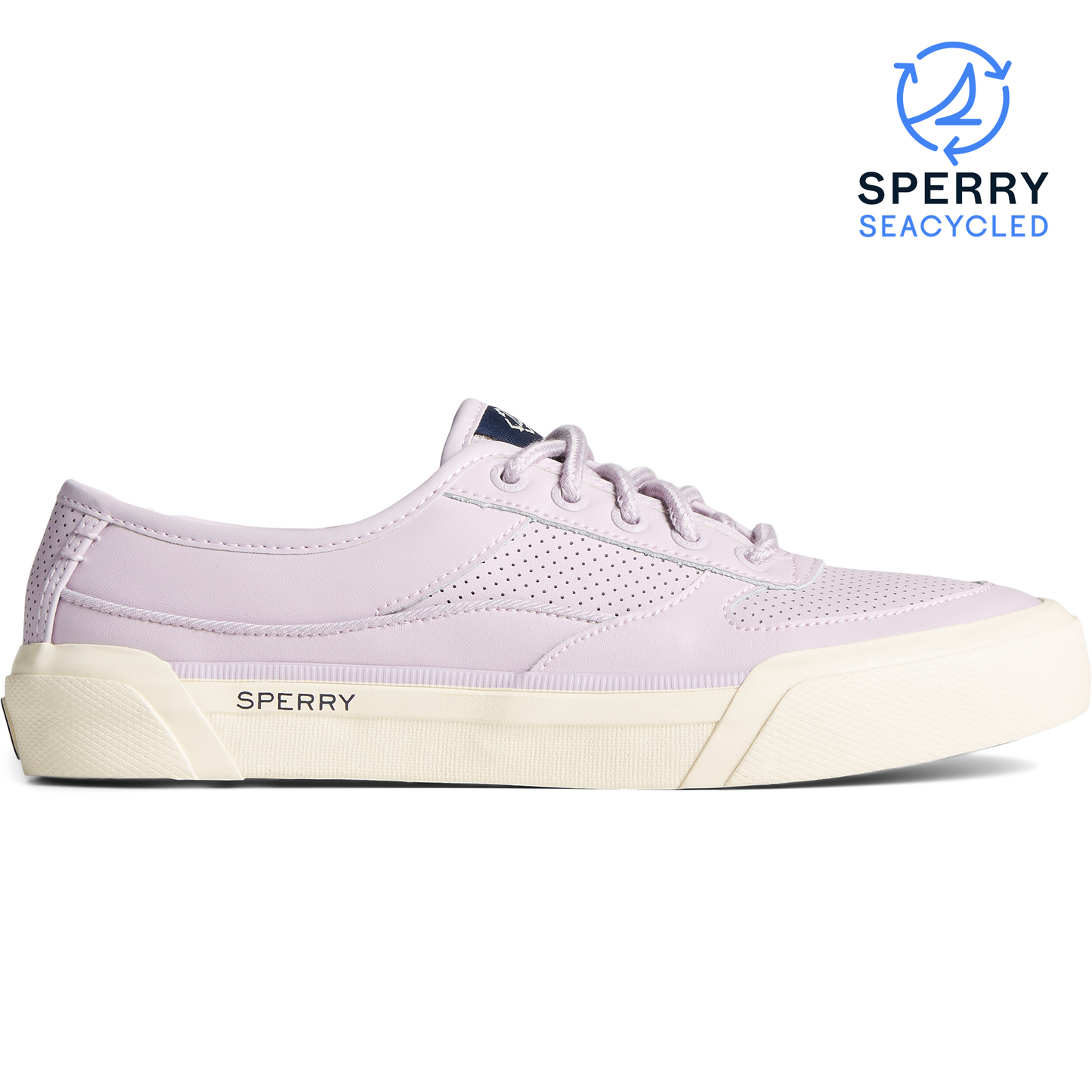 Sperry Women's SeaCycled™ Soletide Leather Sneaker - Lilac (STS87324)
