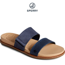 Load image into Gallery viewer, Sperry Women&#39;s Waveside PLUSHWAVE Slide Sandal - Navy (STS87356)

