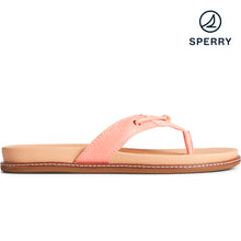 Load image into Gallery viewer, Sperry Women&#39;s Waveside PLUSHWAVE Thong Sandal - Peach (STS87362)
