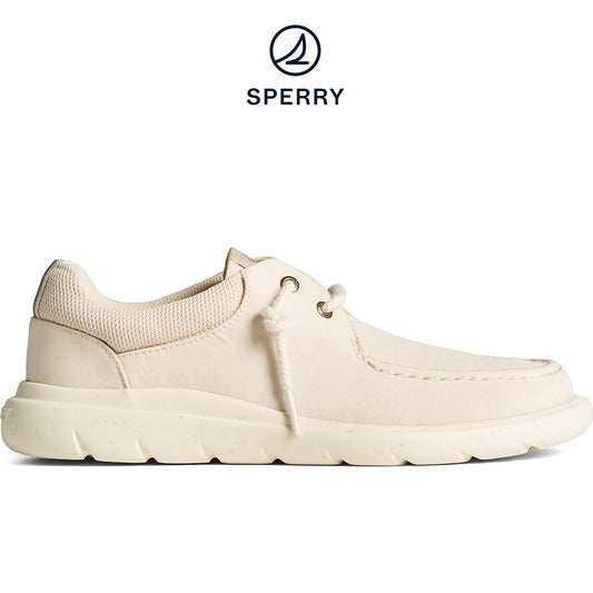 Sperry Women's Captain's Moc SeaCycled™ Sneaker - Ivory (STS87395)