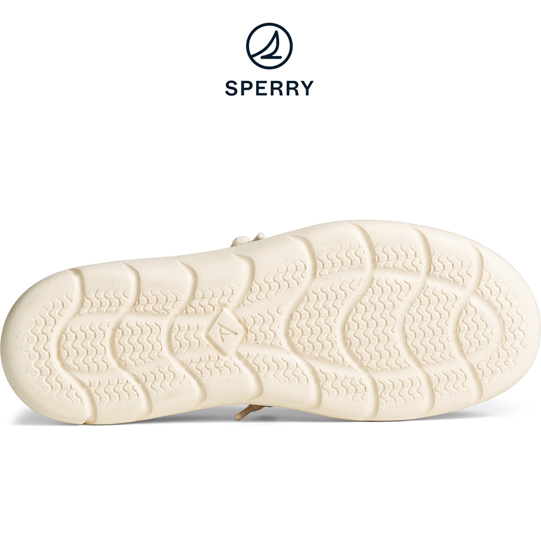 Sperry Women's Captain's Moc SeaCycled™ Sneaker - Ivory (STS87395)