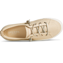 Load image into Gallery viewer, Sperry Women&#39;s Crest Vibe Crosshatch Linen Sneaker - Ivory (STS87467)
