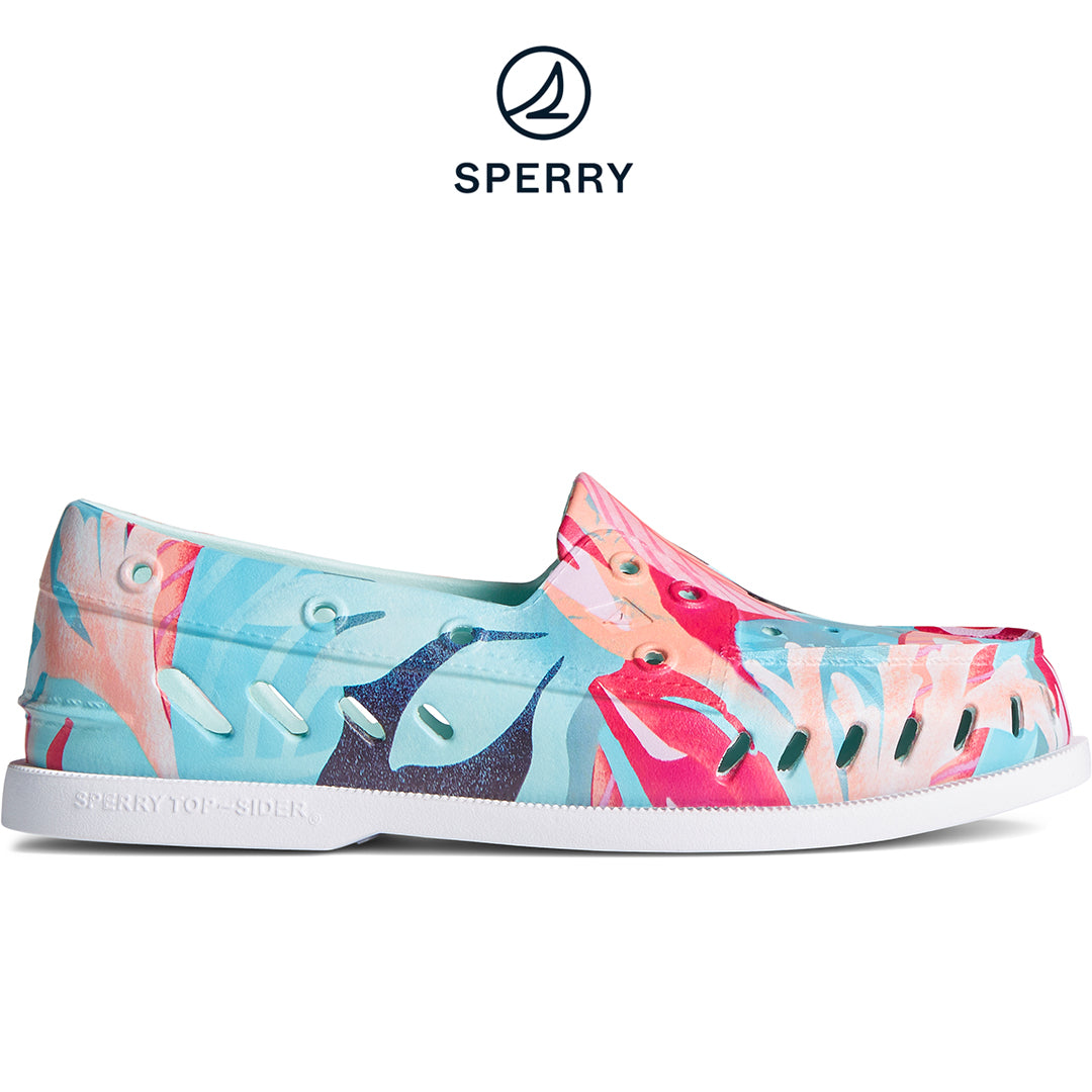 SPERRY Women's Authentic Original Float Coral Boat Shoe - Floral Pink (STS87476)