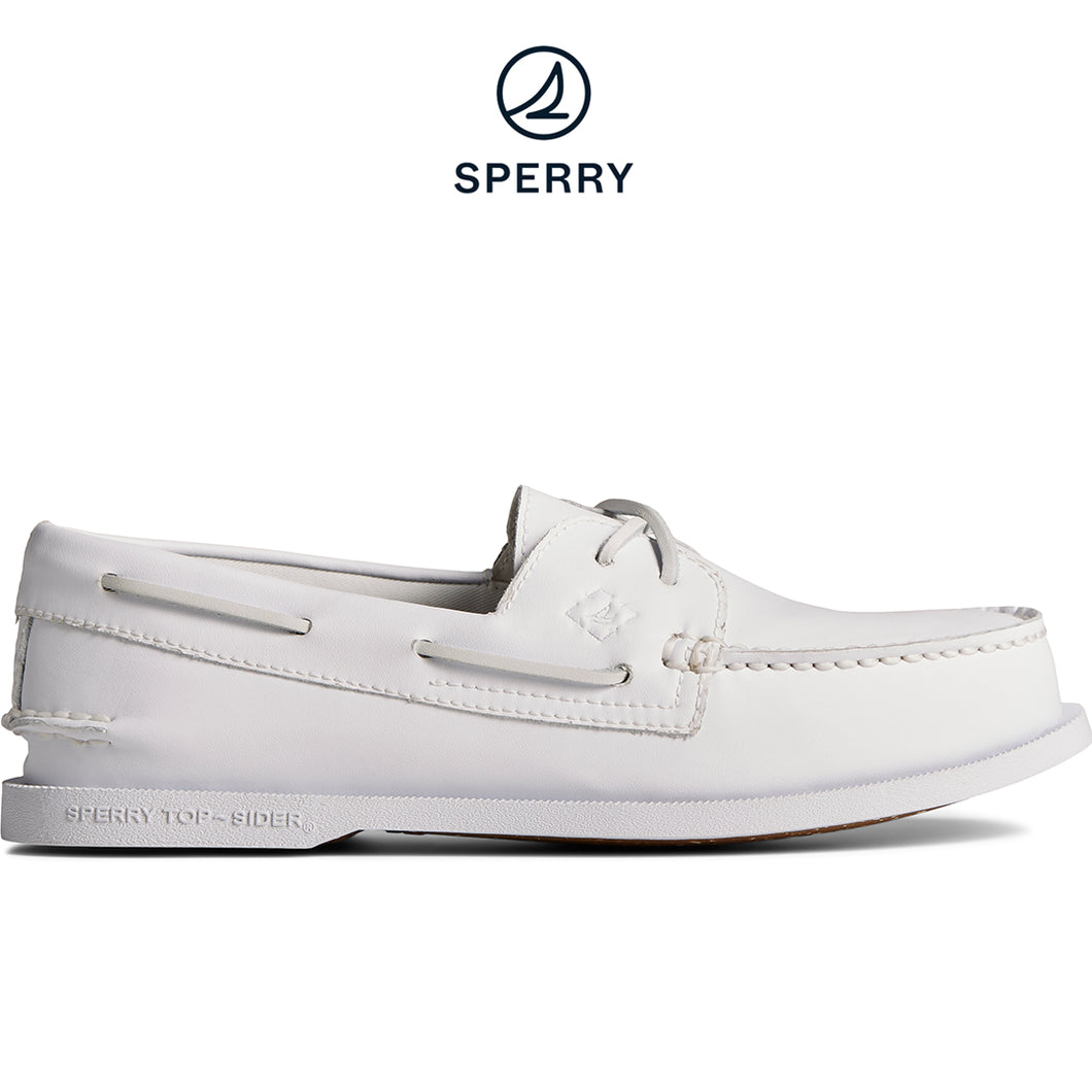 Sperry Women's Authentic Original Seacycled™ Boat Shoe - White (STS87543)