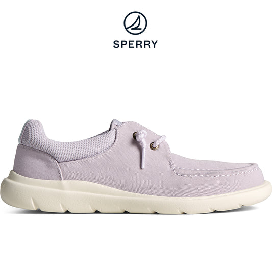 Sperry Women's Captain's Moc SeaCycled™ Sneaker - Lilac (STS87563)