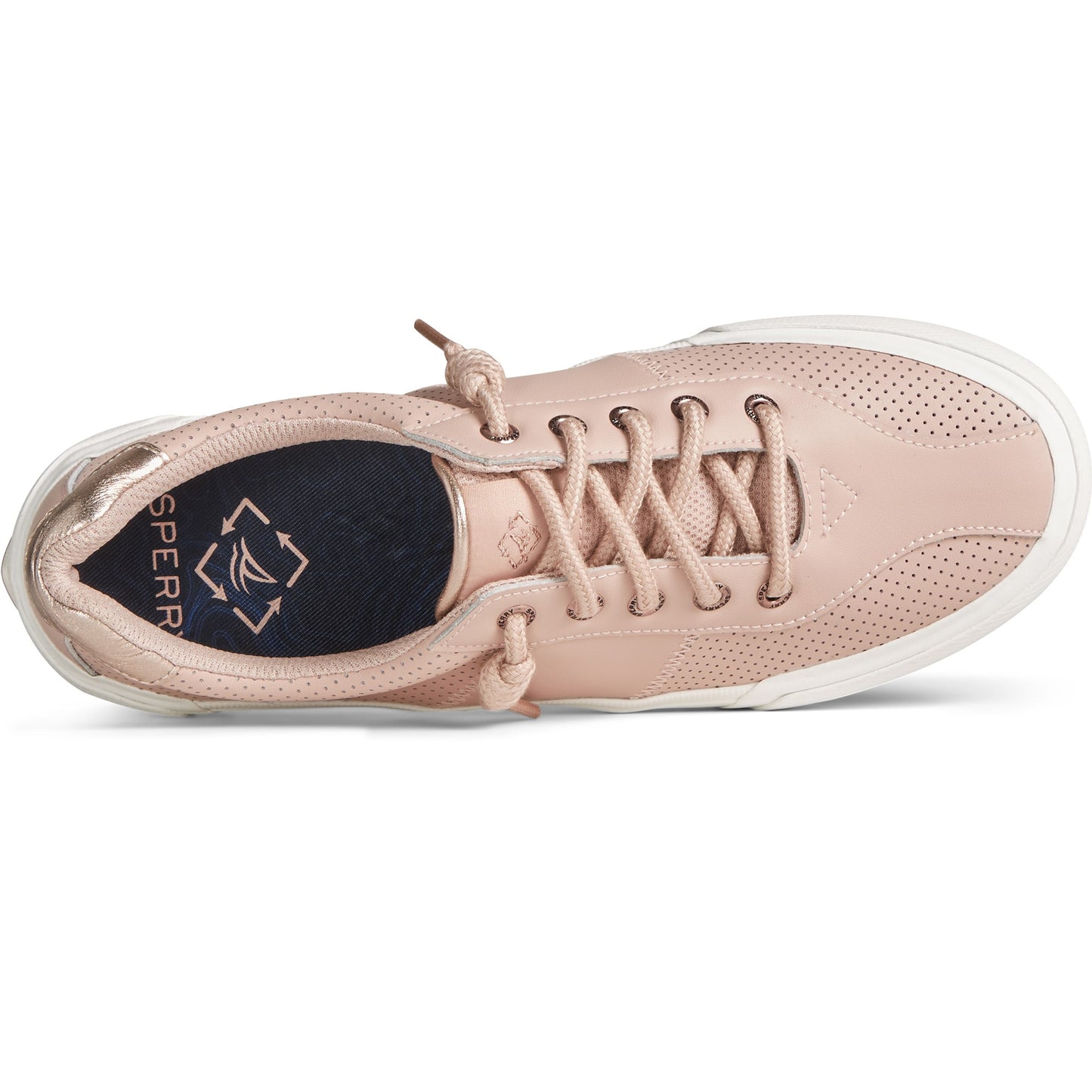 Sperry Women's SeaCycled™ Soletide Racy Metallic Sneaker - Rose (STS87590)