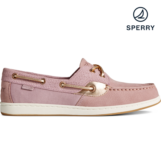 Sperry Women's Coastfish Woven Boat Shoe - Berry (STS87624)