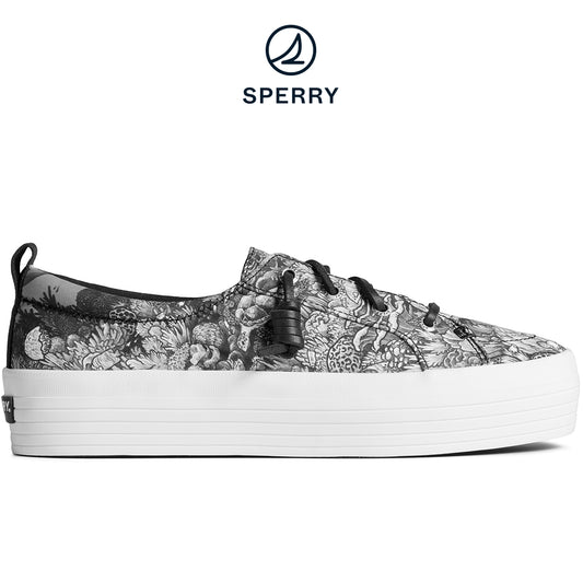 Sperry Women's x Kerby Crest Vibe Platform Sneaker - Black (STS87739)