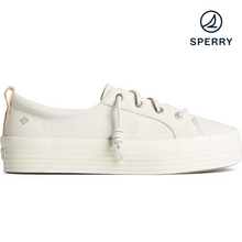 Load image into Gallery viewer, SPERRY Women&#39;s Crest Vibe Platform Snake Sneaker - White (STS87804)
