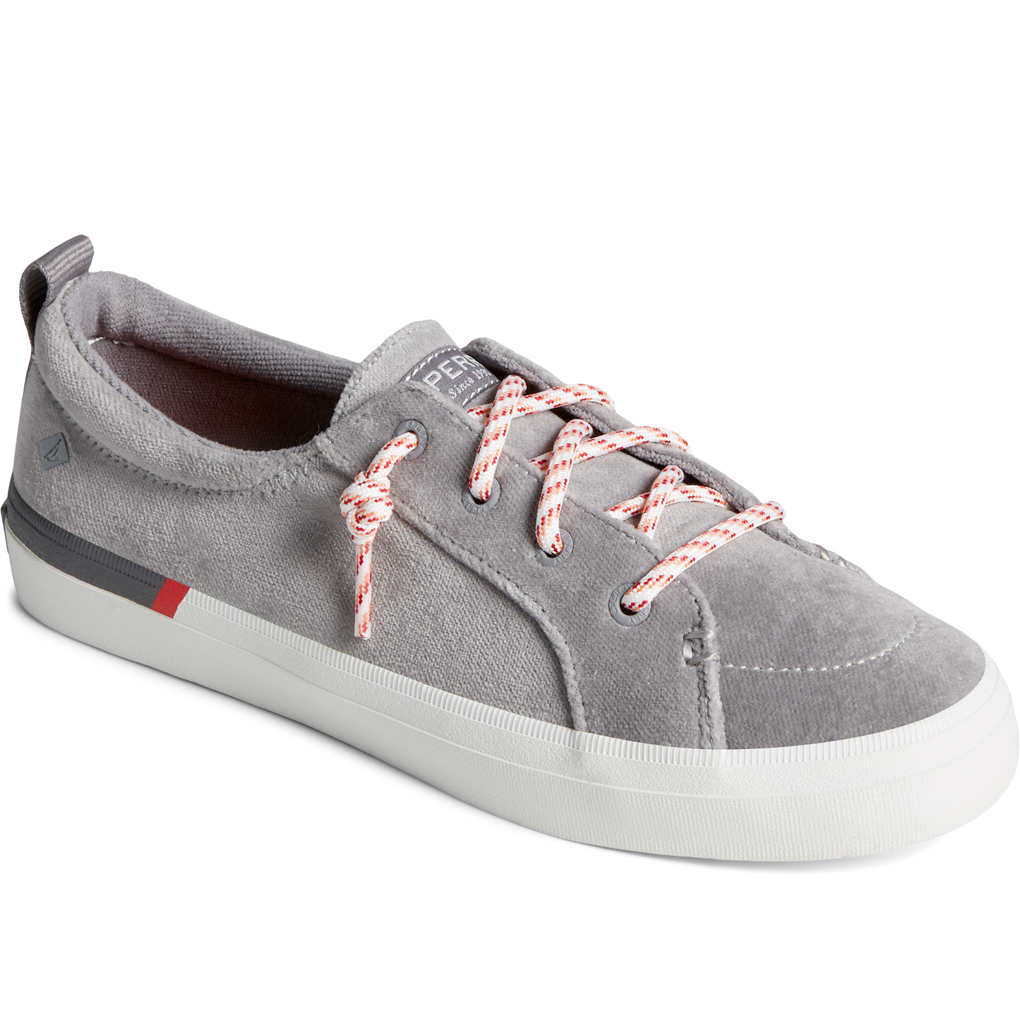 Sperry Women's Crest Vibe Brushed Cotton Sneaker - Grey (STS87857)