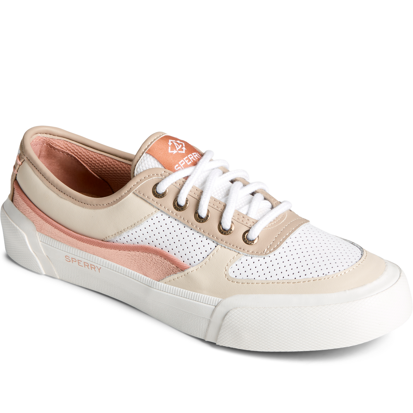 Sperry Women's Soletide Eco Leather Sneaker - Tan (STS88045)