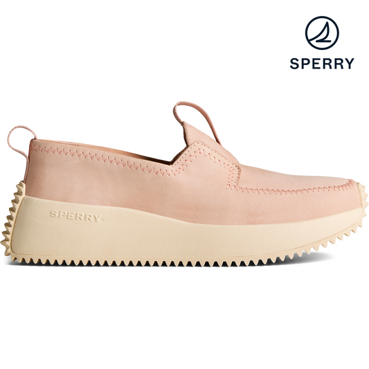 SPERRY Women's Boat Runner Leather Boat Shoe - Rose Dust (STS88057)