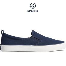 Load image into Gallery viewer, Sperry Women&#39;s SeaCycled™ Crest Twin Gore Canvas Sneaker Navy (STS88140)
