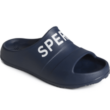 Load image into Gallery viewer, SPERRY Women&#39;s Float Slide Logo Sandal - Navy (STS88225)
