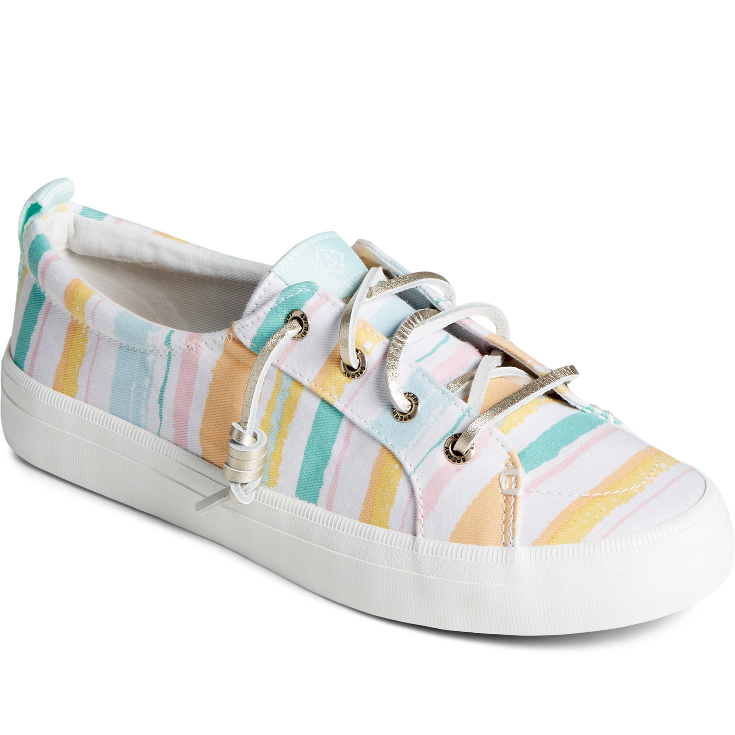 Sperry Women's Crest Vibe Resort Stripe Sneaker - Off White (STS88257)
