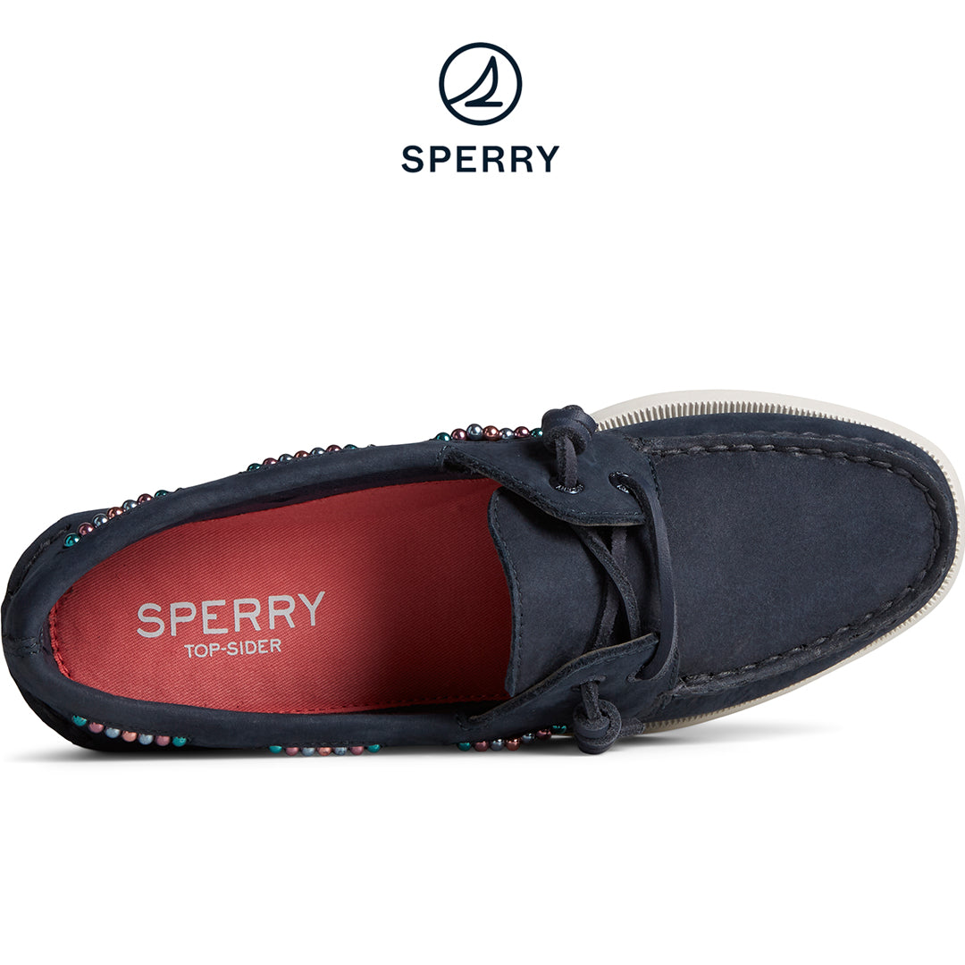 Sperry Women's Authentic Original™ 2-Eye Leather Boat Shoe Navy (STS88371)