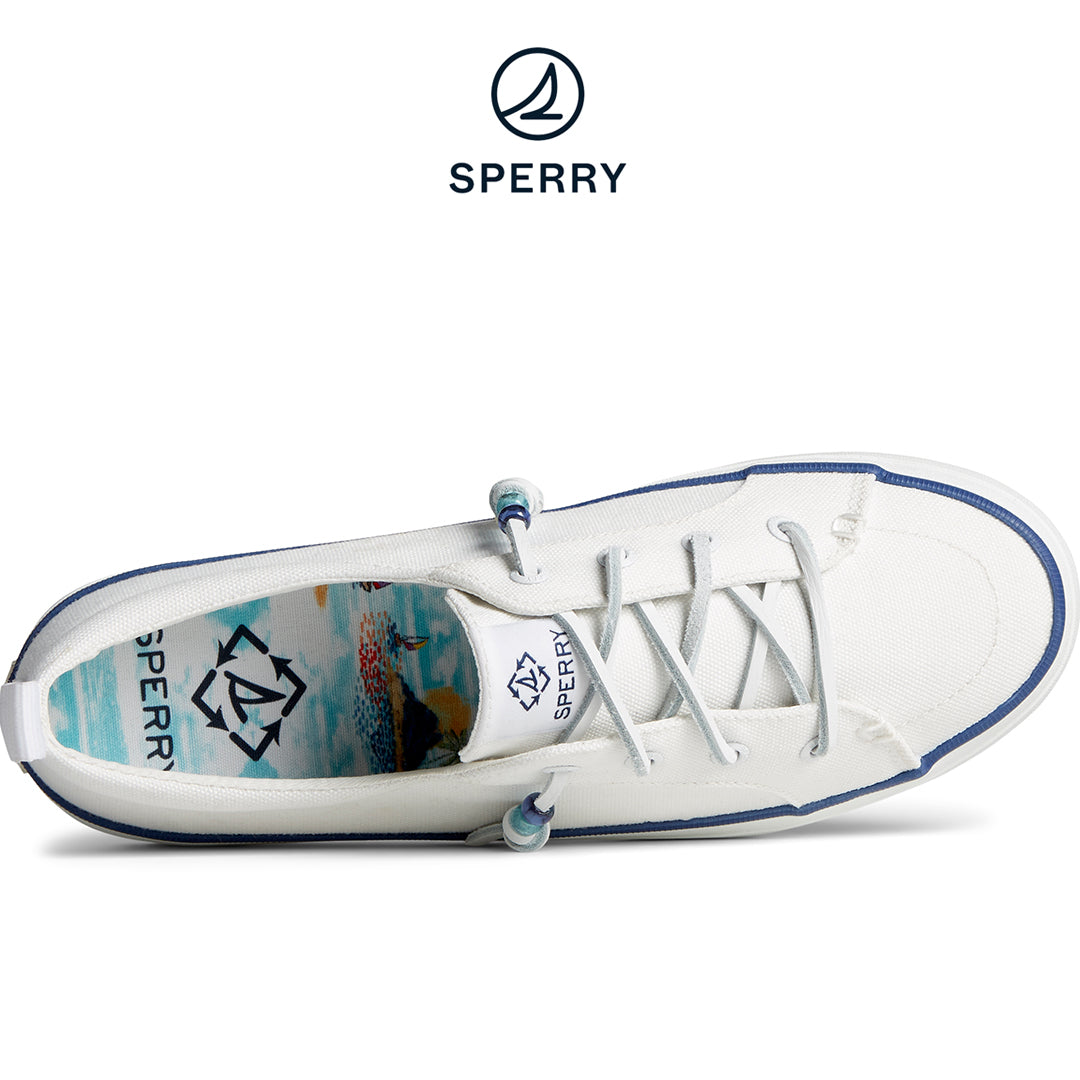 Sperry Women's SeaCycled™ Crest Vibe Cosmo Sneaker White (STS88472)