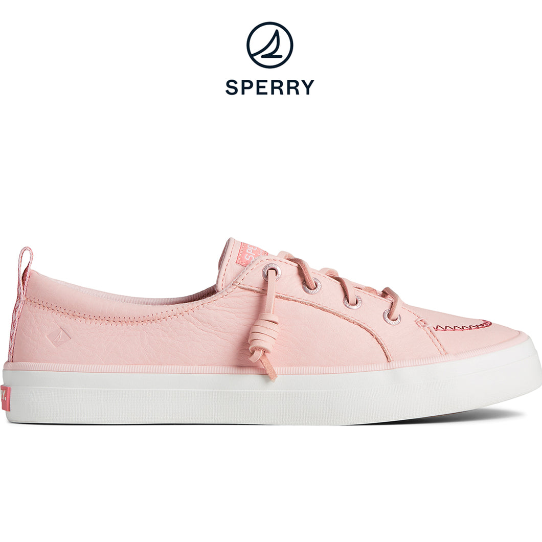 Sperry Women's Crest Vibe Washable Leather Sneaker Blush (STS88486)