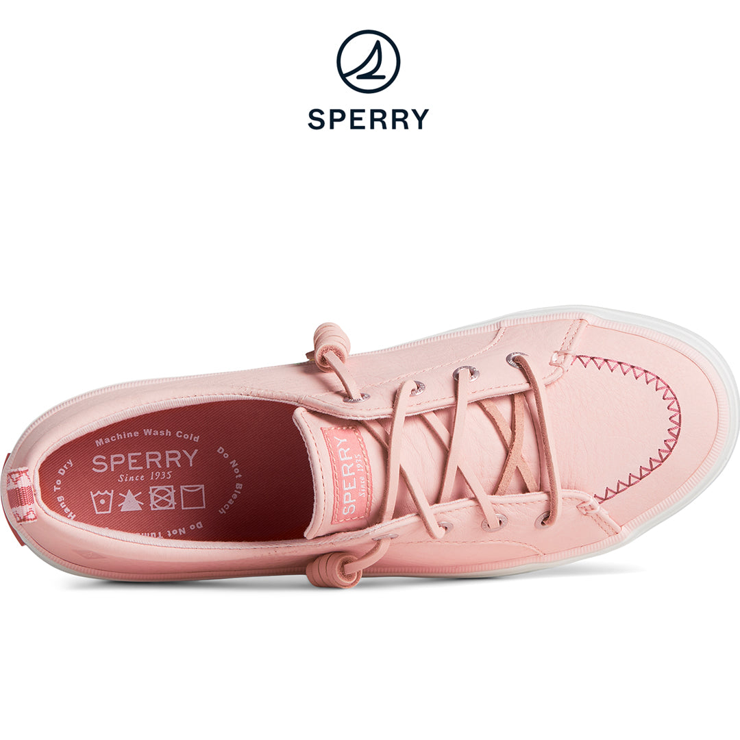 Sperry Women's Crest Vibe Washable Leather Sneaker Blush (STS88486)