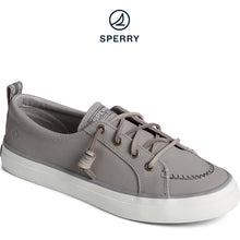 Load image into Gallery viewer, Sperry Women&#39;s Crest Vibe Washable Leather Sneaker Grey (STS88487)
