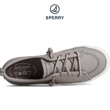 Load image into Gallery viewer, Sperry Women&#39;s Crest Vibe Washable Leather Sneaker Grey (STS88487)
