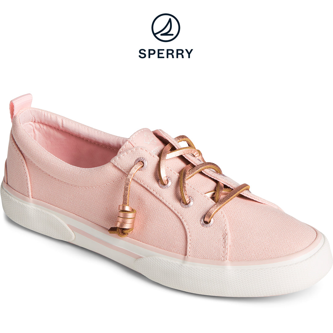 Sperry Women's Pier Wave Iridescent Sparkle Sneaker Blush (STS88554)