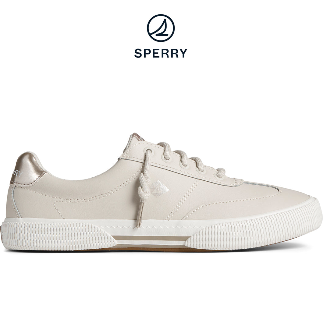 Sperry Women's Pier Wave Refresh Tonal Sneaker Bone/Grey (STS88563)