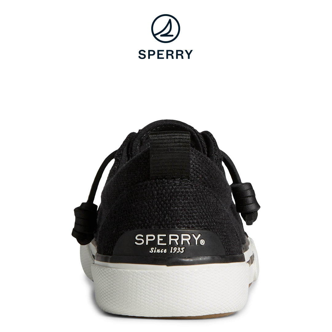 Sperry Women's SeaCycled™  Pier Wave Baja Sneaker Black (STS88565)