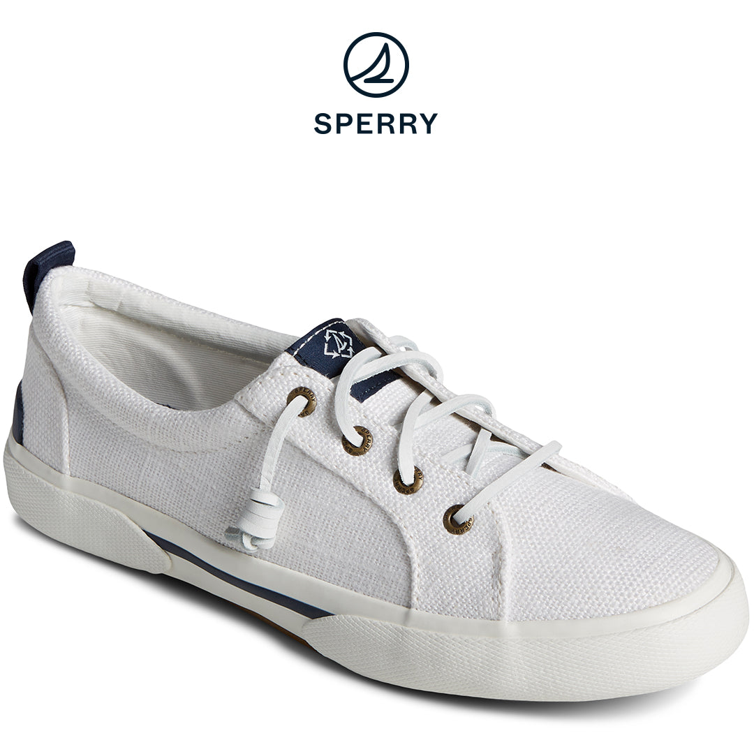 Sperry Women's SeaCycled™  Pier Wave Baja Sneaker White (STS88569)