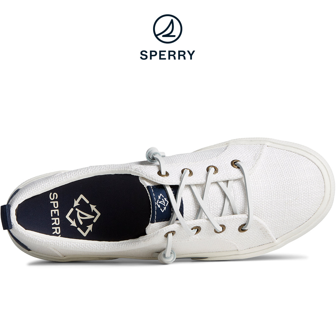 Sperry Women's SeaCycled™  Pier Wave Baja Sneaker White (STS88569)