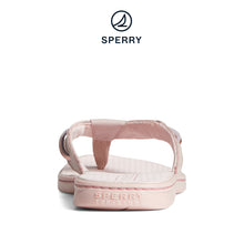 Load image into Gallery viewer, Sperry Women&#39;s Seafish Iridescent Sparkle Flip Flop Blush (STS88588)
