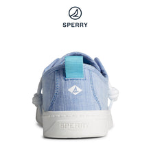 Load image into Gallery viewer, Sperry Women&#39;s Shorefront Space Dye Chambray Sneaker Teal (STS88604)

