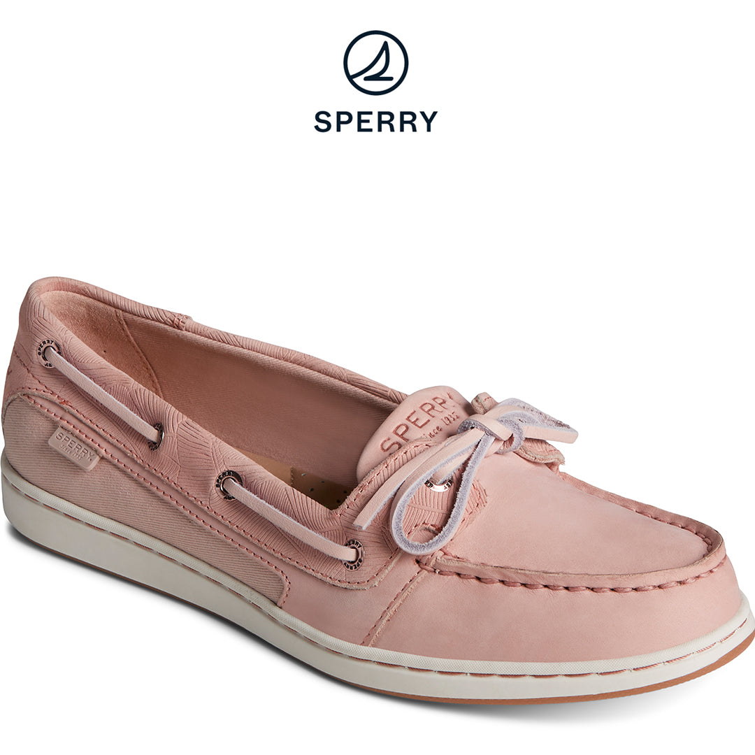 Sperry Women's Starfish Palm Emboss 1-Eye Boat Shoe Rose (STS88615)